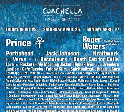 Coachella Website Unveils New Lineup Poster With Prince, Gaping Hole