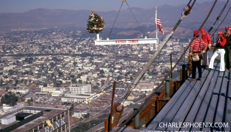 Charles Phoenix's Slide of the Week: Christmas Tree With A View, 1970