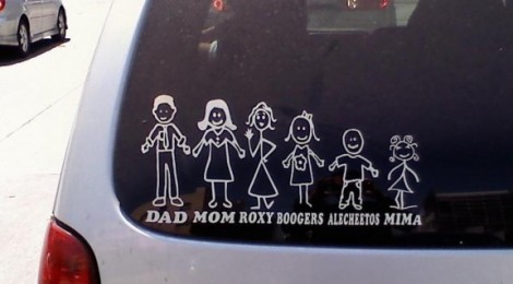 The Stick Figure Family Window Decal Conjectures