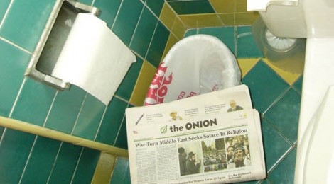 The Onion Spotted Next to Los Angeles Area Crapper