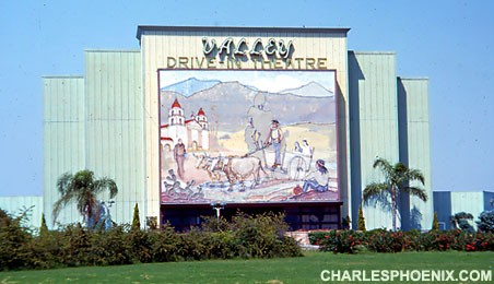Charles Phoenix's Slide of the Week: Valley Drive-In Theatre, Montclair, 1954